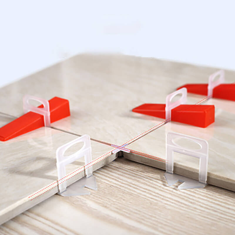 2-in-1 tile spacer in use