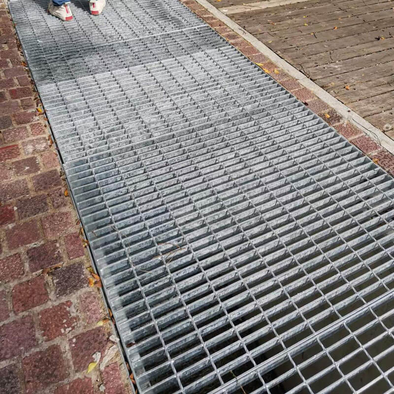 Steel Floor Drain Grates installation