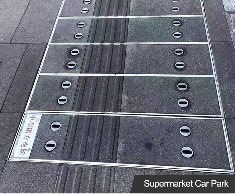 Stainless Steel Invisible Manhole Cover installation