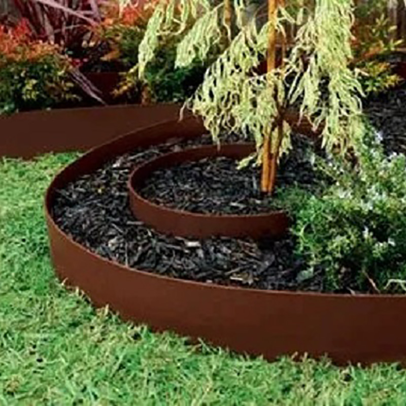 Rust Look Garden Edging installation