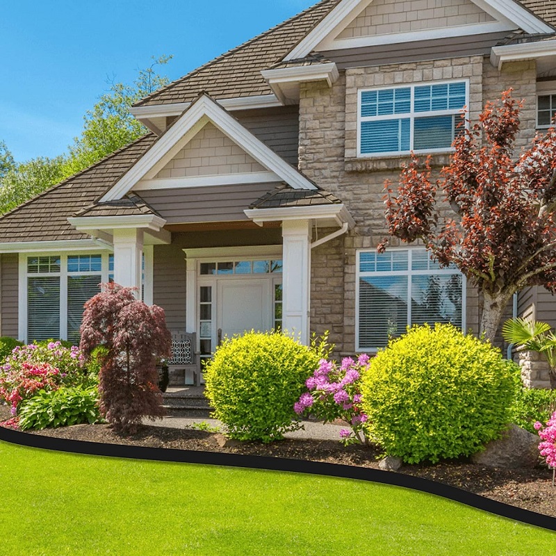 Recycled Lawn Edging installation