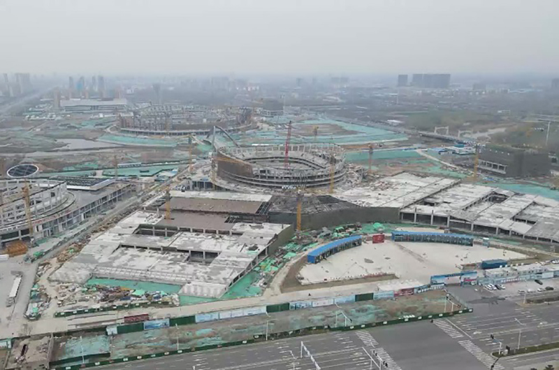 Shandong Linyi Olympic Sports Center - Construction detail 8