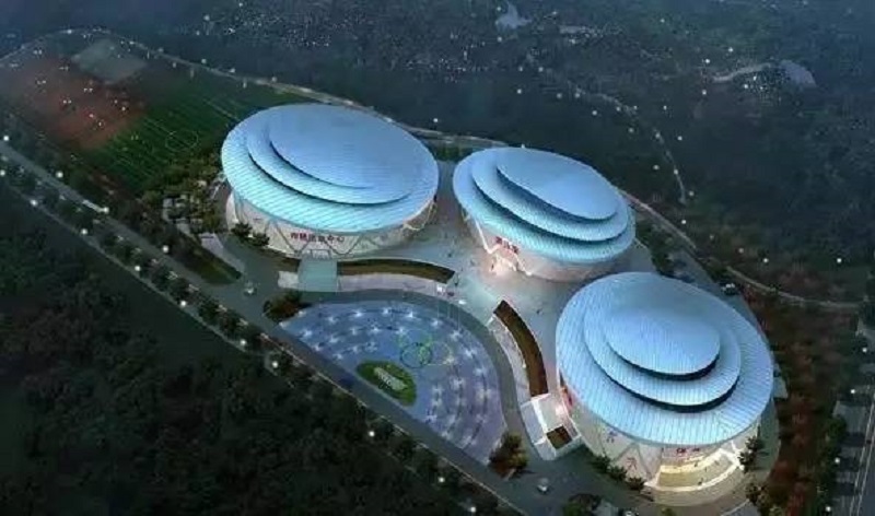 Shandong Linyi Olympic Sports Center - Construction detail 10