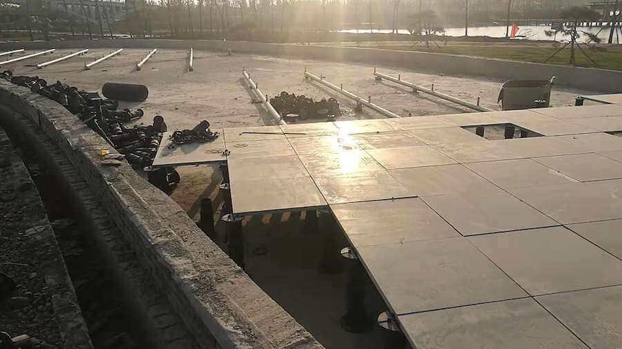 Zhumadian Xincai County West Lake Park - Construction detail 2